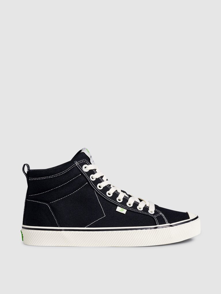 OCA High Stripe Black Canvas Contrast Thread Sneaker Men - Stripe Black