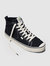 OCA High Stripe Black Canvas Contrast Thread Sneaker Women