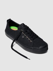 OCA Low All Black Canvas Sneaker Men