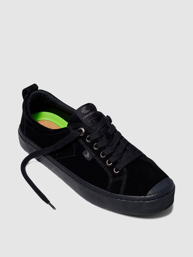 OCA Low All Black Suede Sneaker Men