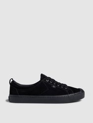 OCA Low All Black Suede Sneaker Women