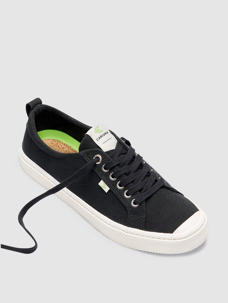 OCA Low Black Canvas Sneaker Women