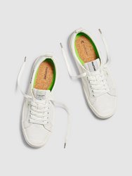 OCA Low Pantone Snow White Canvas Contrast Thread Sneaker Women