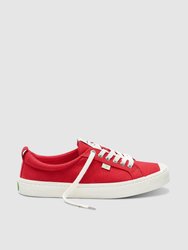 OCA Low Red Canvas Sneaker Men