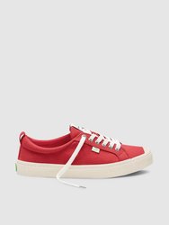 OCA Low Red Canvas Sneaker Men - Red