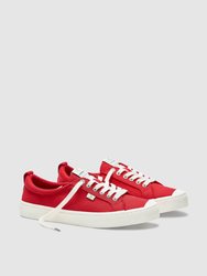 OCA Low Red Canvas Sneaker Women