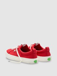 OCA Low Red Canvas Sneaker Women