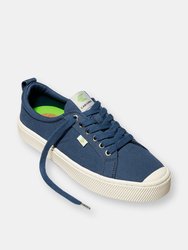 Oca Low Shadow Blue Canvas Sneaker Men