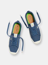 Oca Low Shadow Blue Canvas Sneaker Men