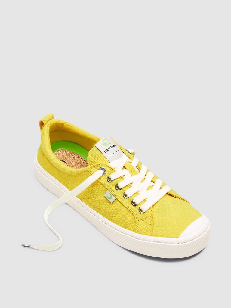 OCA Low Yellow Canvas Sneaker Women