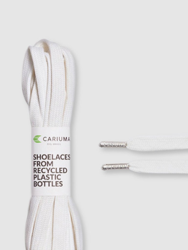 Shoe Lace Off White with H Silver Tip - Off White H Silver Tip