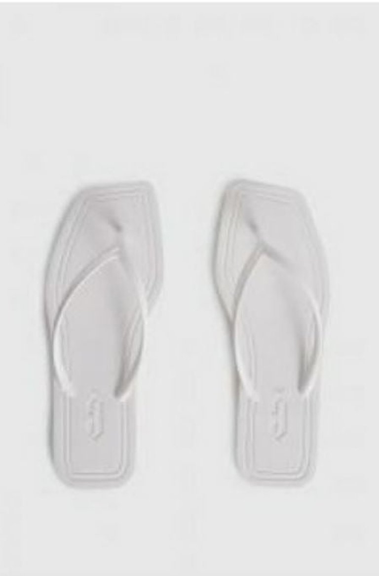 Thong Flip Flop Slipper - White