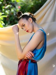 Beso Azul Silk Jumpsuit