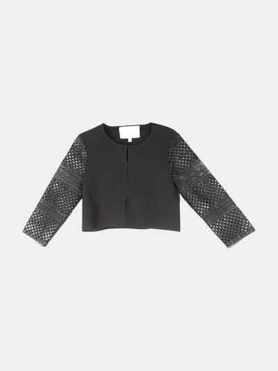 Carolina Herrera Carolina Herrera Women's Black Cardigan with Lace Sleeves product