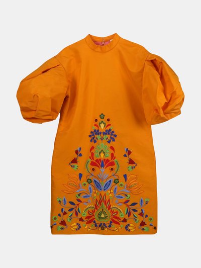 Carolina Herrera Carolina Herrera Women's Orange Dramatic Sleeve EMP Shift Dress product