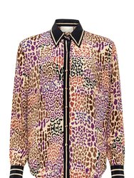Carmen Shirt - Multi Leopard - Multi Leopard Purple