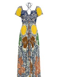 Ivana Dress - Etched Flowers Multi