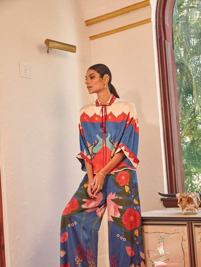 CAROLINA K Kimono Top - Peacock Hamsa product