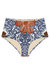 Nina Bikini Bottom Etched Floral (Final Sale) - Etched Flower Multi