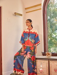 Palazzo Pants Peacock Hamsa - Peacock Hamsa