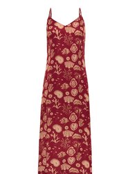 Sydney Slip Dress (Final Sale) - Corals Burgundy