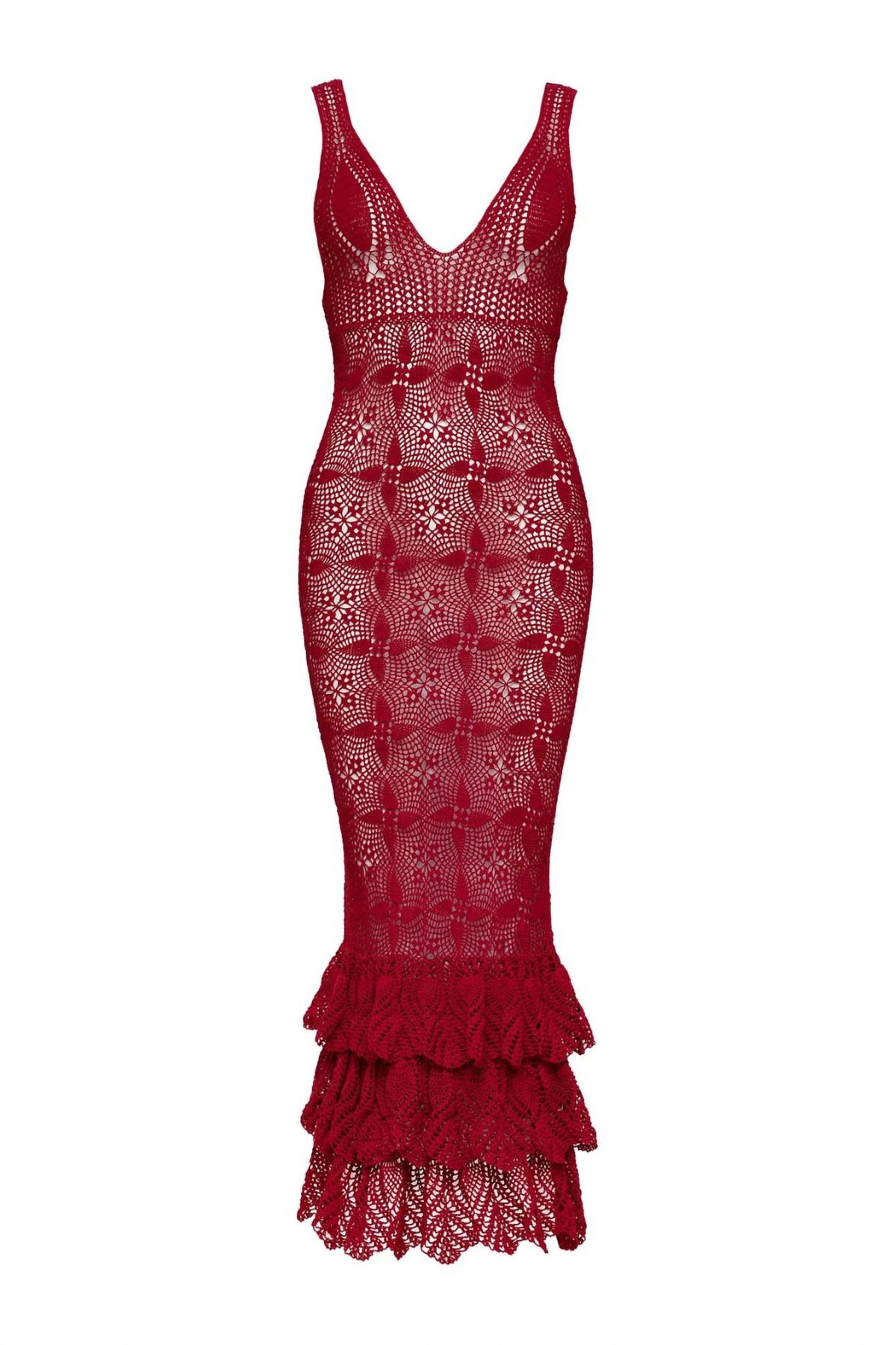 CAROLINA K Red Women S Ali Crochet Dress Verishop