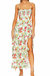 Margo Dress - Yellow Red Blanc Floral