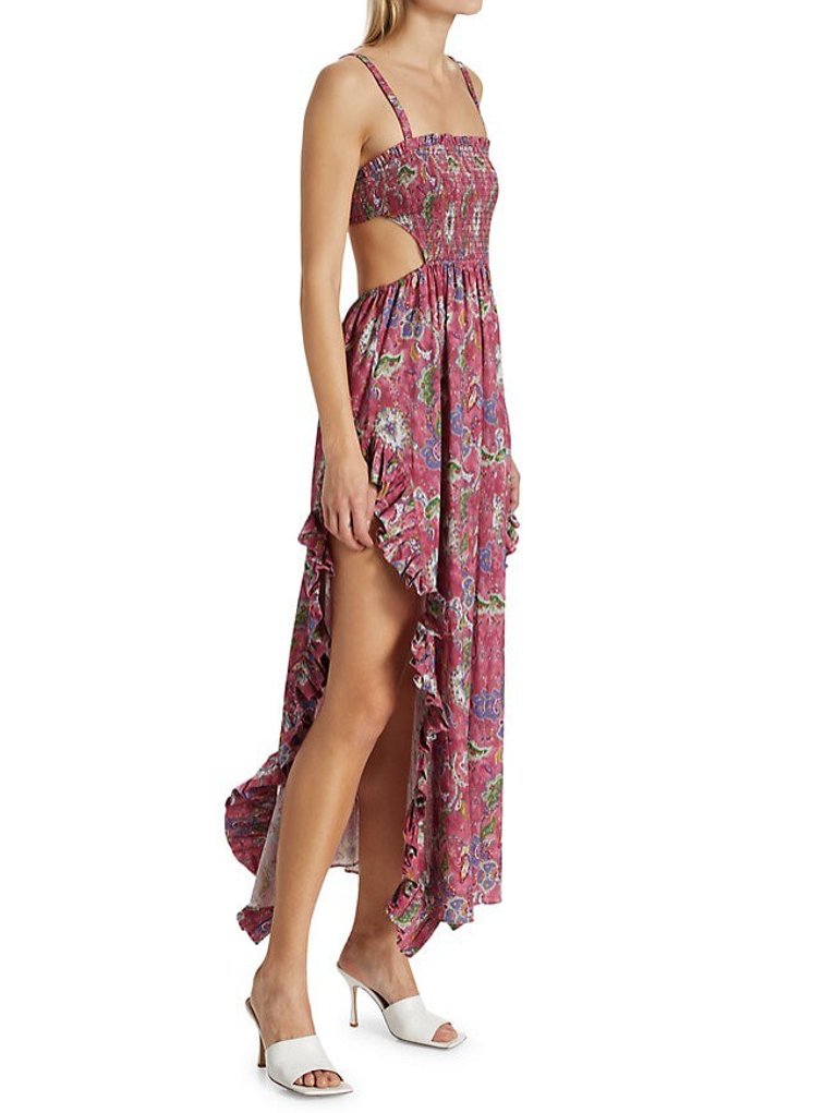 Margo Gown Pink Enchanted Paisley - Multicolor