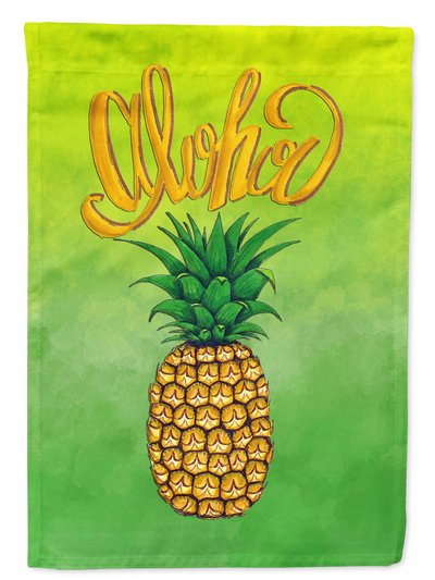 Caroline's Treasures 11 x 15 1/2 in. Polyester Aloha Pineapple Welcome Garden Flag 2-Sided 2-Ply product