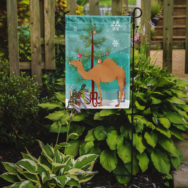 11 x 15 1/2 in. Polyester Arabian Camel Dromedary Christmas Garden Flag 2-Sided 2-Ply