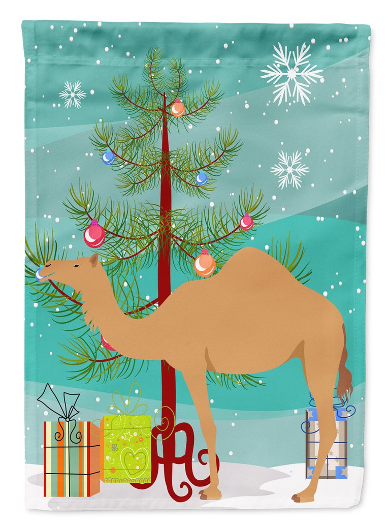 11 x 15 1/2 in. Polyester Arabian Camel Dromedary Christmas Garden Flag 2-Sided 2-Ply