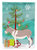 11 x 15 1/2 in. Polyester Australian Teamster Donkey Christmas Garden Flag 2-Sided 2-Ply