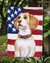 11 x 15 1/2 in. Polyester Beagle Patriotic Garden Flag 2-Sided 2-Ply