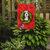 11 x 15 1/2 in. Polyester Bearded Collie Cristmas Wreath Garden Flag 2-Sided 2-Ply