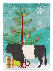 11 x 15 1/2 in. Polyester Belted Galloway Cow Christmas Garden Flag 2-Sided 2-Ply