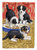 11 x 15 1/2 in. Polyester Border Collie Pups Garden Flag 2-Sided 2-Ply