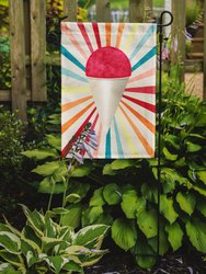 11 x 15 1/2 in. Polyester Cherry Snowball Snow Cone Garden Flag 2-Sided 2-Ply