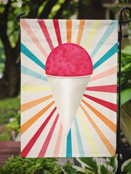 11 x 15 1/2 in. Polyester Cherry Snowball Snow Cone Garden Flag 2-Sided 2-Ply