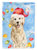 11 x 15 1/2 in. Polyester Christmas Lights Golden Retriever Garden Flag 2-Sided 2-Ply