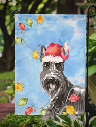 11 x 15 1/2 in. Polyester Christmas Lights Scottish Terrier Garden Flag 2-Sided 2-Ply