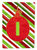 11 x 15 1/2 in. Polyester Christmas Oranment Holiday Initial Letter I Garden Flag 2-Sided 2-Ply