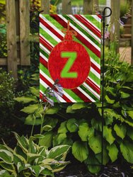 11 x 15 1/2 in. Polyester Christmas Oranment Holiday Initial Letter Z Garden Flag 2-Sided 2-Ply