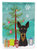 11 x 15 1/2 in. Polyester Christmas Tree and Min Pin Garden Flag 2-Sided 2-Ply