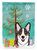 11 x 15 1/2 in. Polyester Christmas Tree and Tricolor Corgi Garden Flag 2-Sided 2-Ply