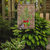 11 x 15 1/2 in. Polyester Christmas Tree Fleur de lis on Faux Burlap Garden Flag 2-Sided 2-Ply