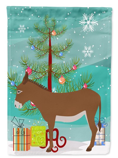 Caroline's Treasures 11 x 15 1/2 in. Polyester Cotentin Donkey Christmas Garden Flag 2-Sided 2-Ply product