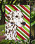 11 x 15 1/2 in. Polyester Dalmatian Candy Cane Holiday Christmas Garden Flag 2-Sided 2-Ply