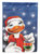 11 x 15 1/2 in. Polyester Duck with Christmas Ornament Garden Flag 2-Sided 2-Ply