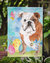11 x 15 1/2 in. Polyester English Bulldog Easter Garden Flag 2-Sided 2-Ply