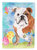 11 x 15 1/2 in. Polyester English Bulldog Easter Garden Flag 2-Sided 2-Ply